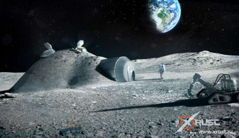 Китай намерен строить лунную базу 3D-печатою